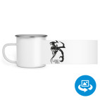 Кружка металлическая белая (круговая запечатка)