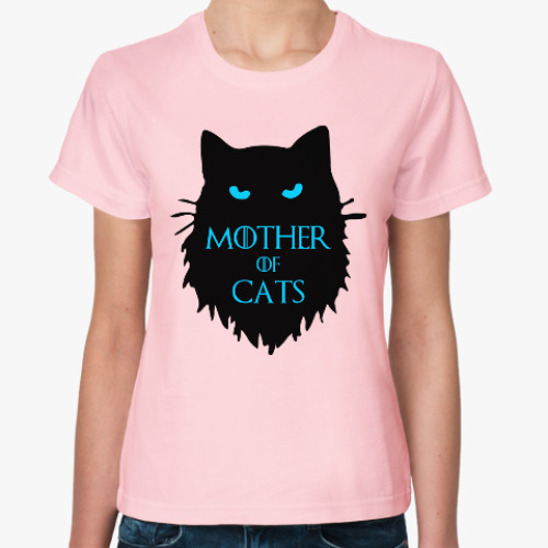 Женская футболка Mother of cats