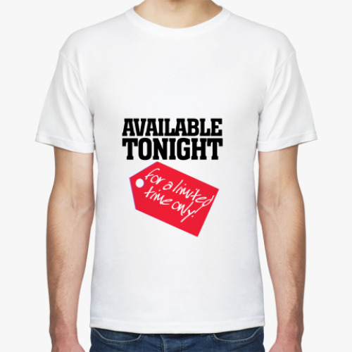 Футболка с принтом Available tonight