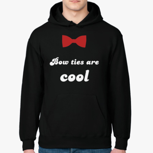 Толстовка худи с принтом 'Bow ties are cool'