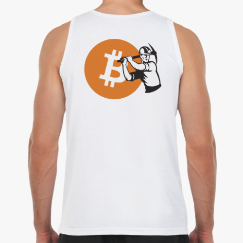 Майка с принтом Биткоин майнер
