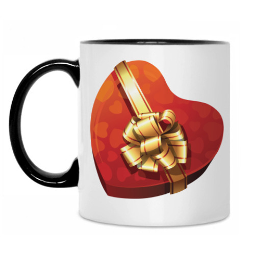 Кружка с принтом Сердце