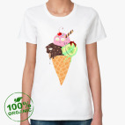 Женская футболка органик