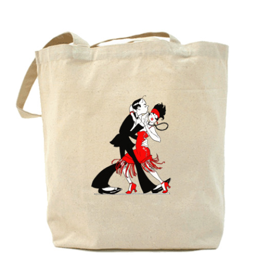 Сумка шоппер с принтом Танго