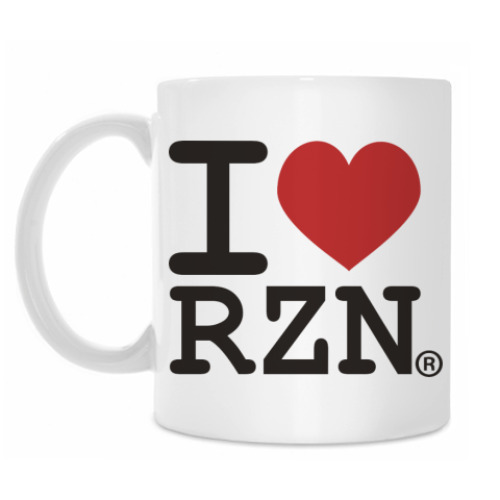 Кружка Я люблю Рязань