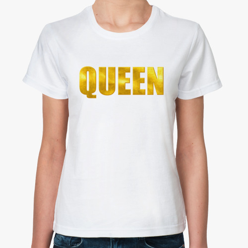 Классическая футболка QUEEN королева