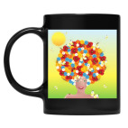 Кружка цветная UV-DTF