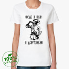 Женская футболка органик