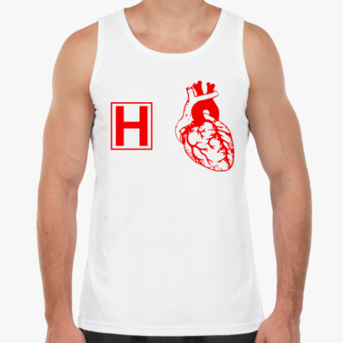 Майка с принтом house m.d. heart