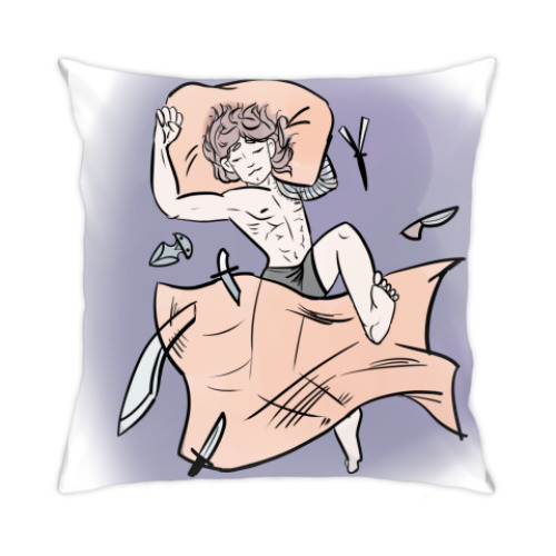 Подушка с принтом Любимые игрушки