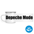 Кружка металлическая белая (круговая запечатка)