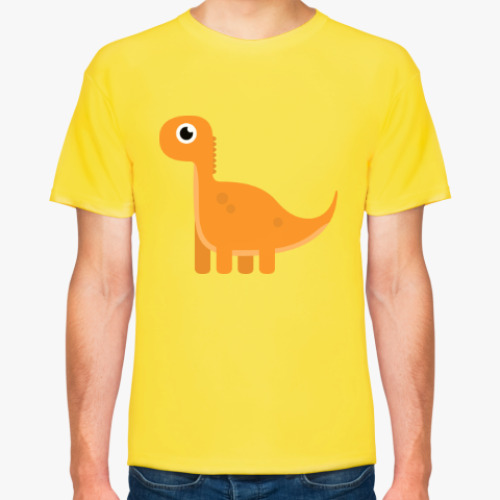 Футболка с принтом Динозаврик