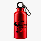 Металлическая бутылка 400 мл UV-DTF