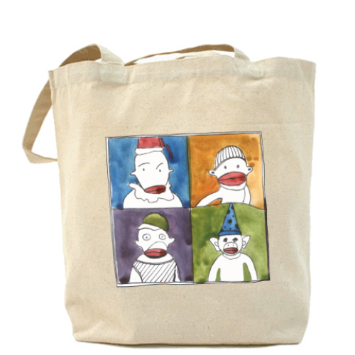 Сумка шоппер с принтом обезьяны