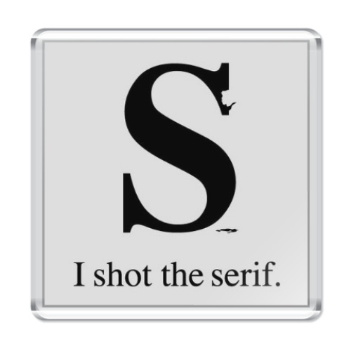 Магнит с принтом Боб Марли