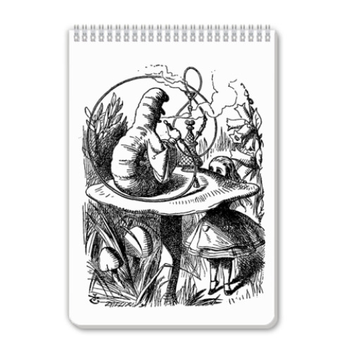 Блокнот с принтом Алиса в стране чудес