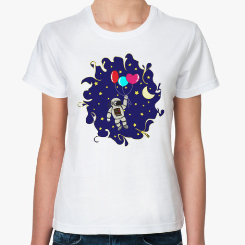 Классическая футболка С любовью из космоса