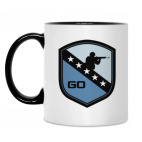 Кружка двухцветная