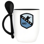 Кружка с ложкой