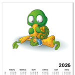 Добрый Черепашонок с морковкой