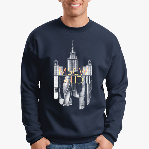 Свитшот с принтом MOSCOW CITY Москва