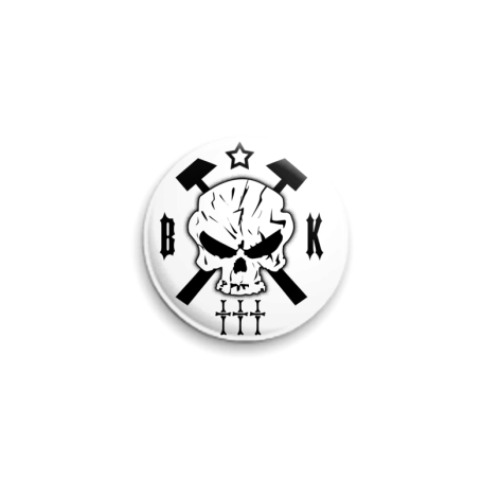 Значок 25мм с принтом Boneskiller