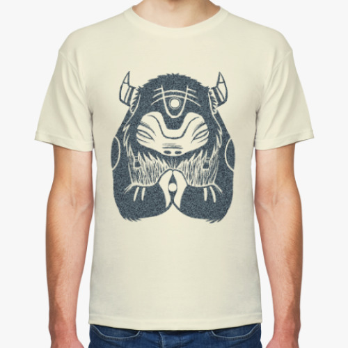 Футболка с принтом Зубр