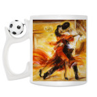 Кружка с футбольным мячиком