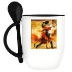 Кружка с ложкой