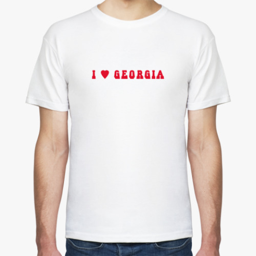Футболка  'I love Georgia'