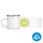 Кружка металлическая белая (круговая запечатка)