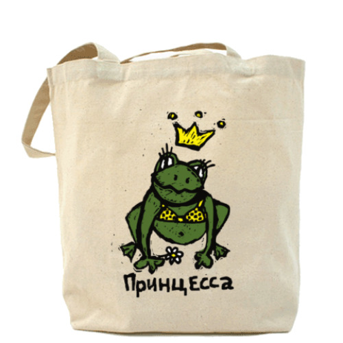 Сумка шоппер с принтом Принцесса