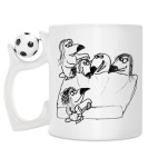 Кружка с футбольным мячиком