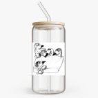 Банка с бамбуковой крышкой