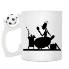 Кружка с футбольным мячиком
