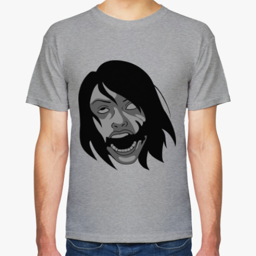 Футболка с принтом Девушка с улыбкой Джокера