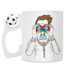 Кружка с футбольным мячиком