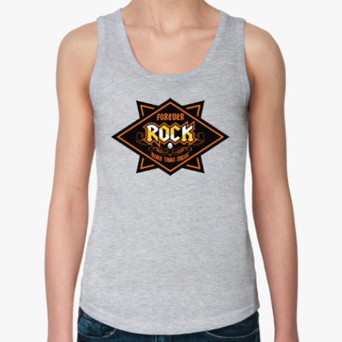 Женская майка с принтом ROCK • Больше, чем музыка!