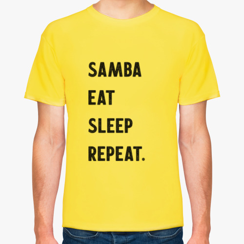 Футболка Samba Eat Sleep Repeat.
