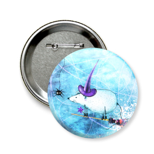 Значок 58мм с принтом Маленькая Ведьма