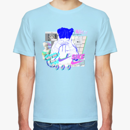 Футболка с принтом Vaporwave art