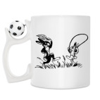 Кружка с футбольным мячиком