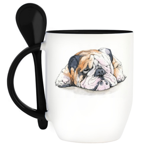 Кружка с ложкой Dog