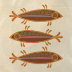 Три рыбы в этностиле