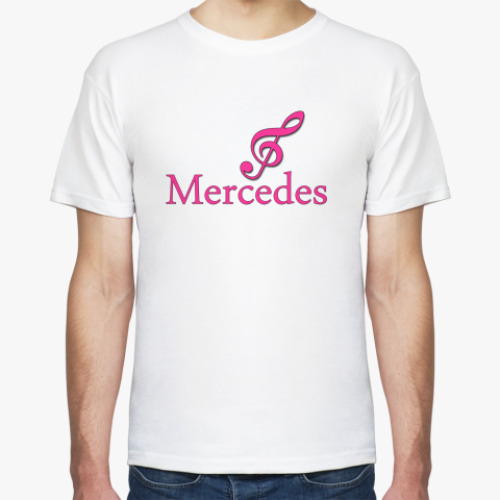 Футболка с принтом Mercedes