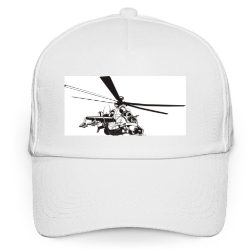 Кепка бейсболка с принтом Вертолет