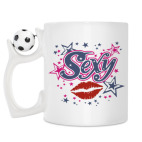 Кружка с футбольным мячиком