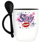 Кружка с ложкой