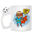Кружка с футбольным мячиком