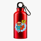 Металлическая бутылка 400 мл UV-DTF